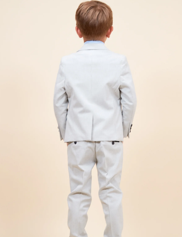 Bromley Children's Stone Check Print Three Piece Suit
