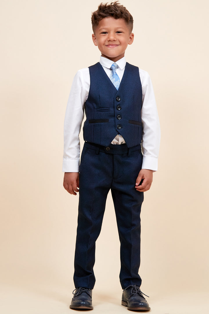 Callum Children's Blue Three Piece Suit