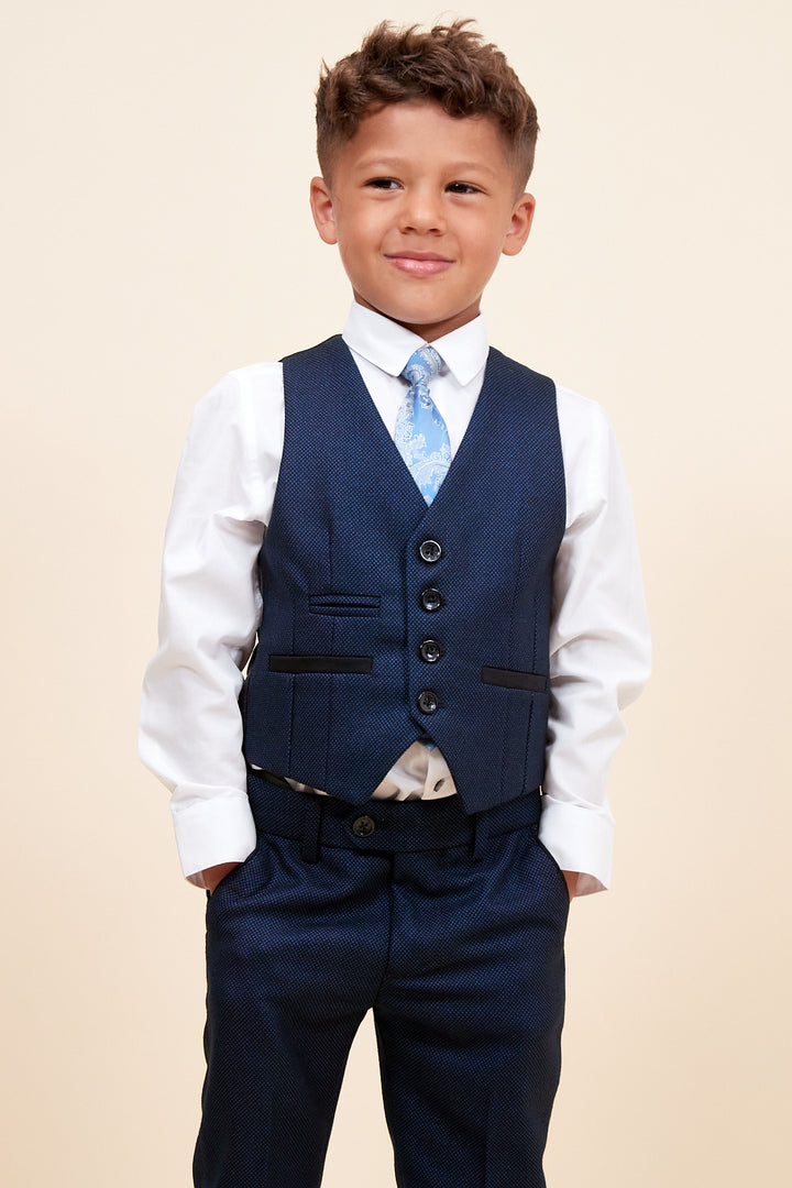 Callum Children's Blue Three Piece Suit
