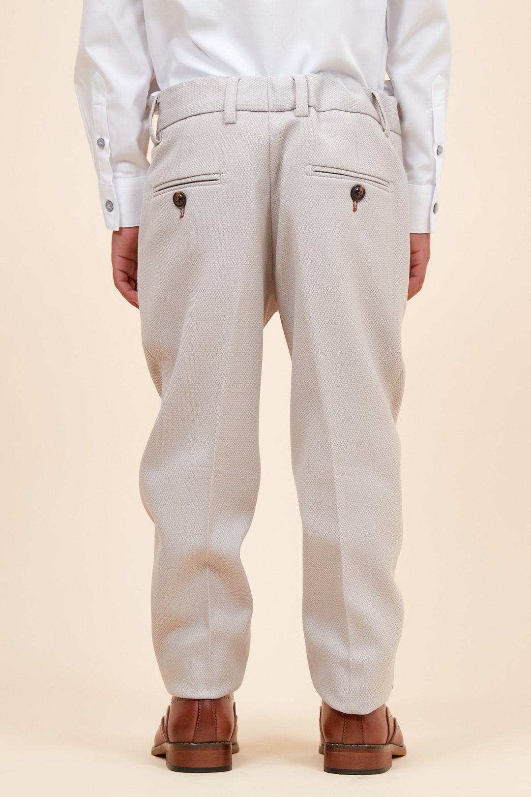 HM5 Children's Beige Tailored Three Piece Suit