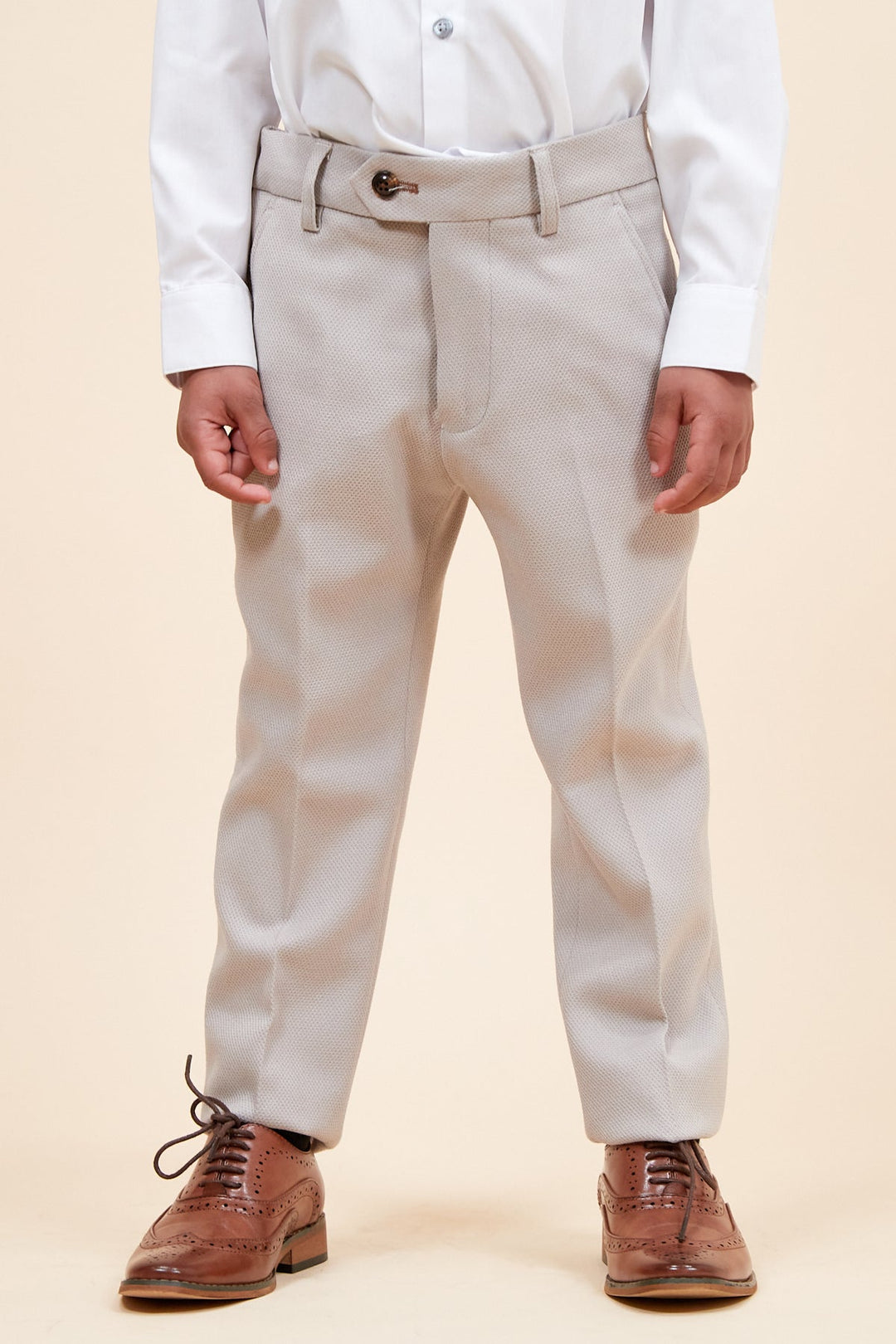 HM5 Children's Beige Tailored Three Piece Suit