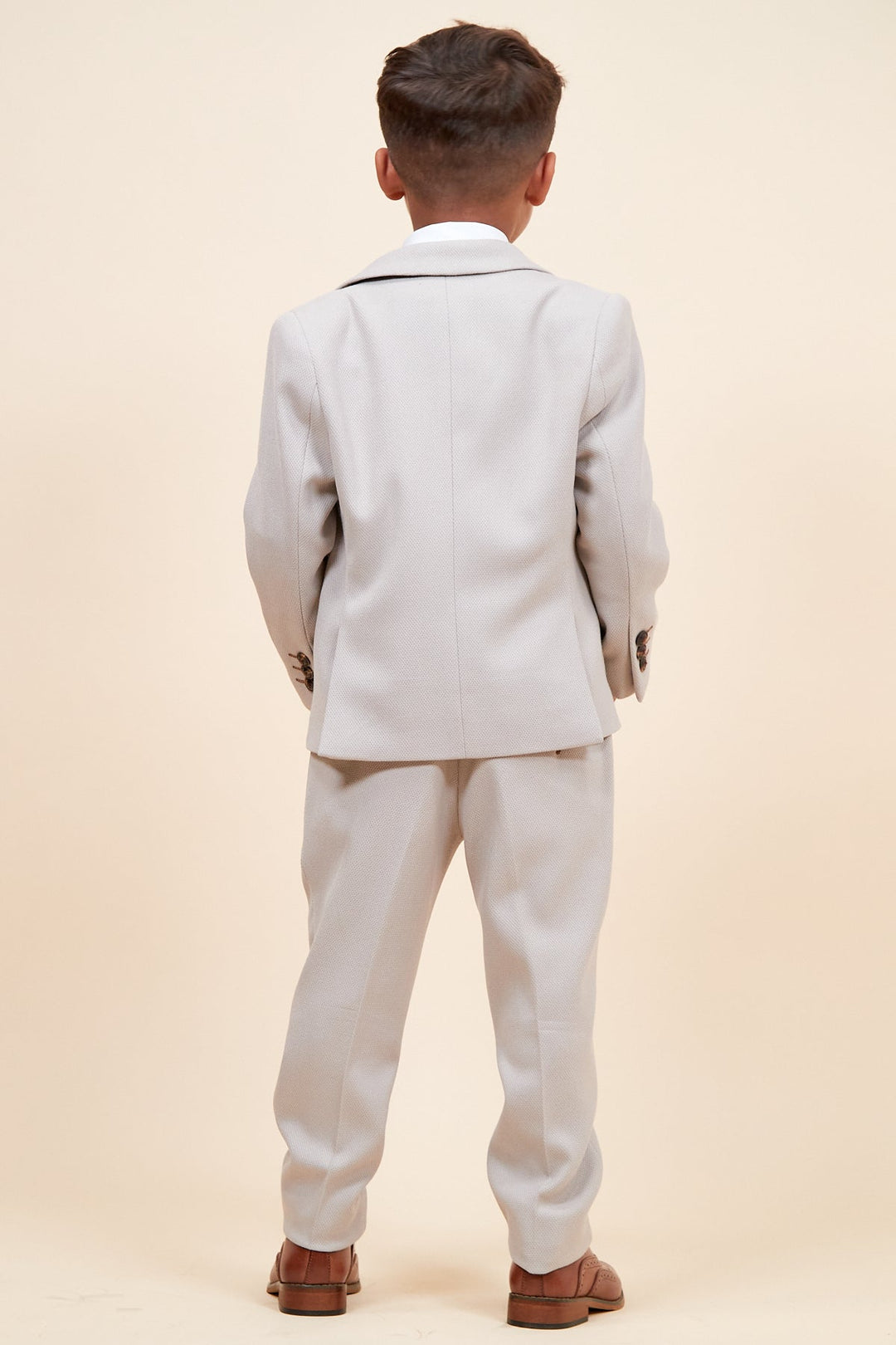 HM5 Children's Beige Tailored Three Piece Suit