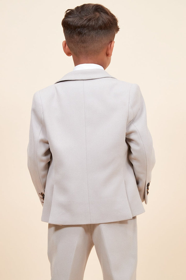 HM5 Children's Beige Tailored Three Piece Suit