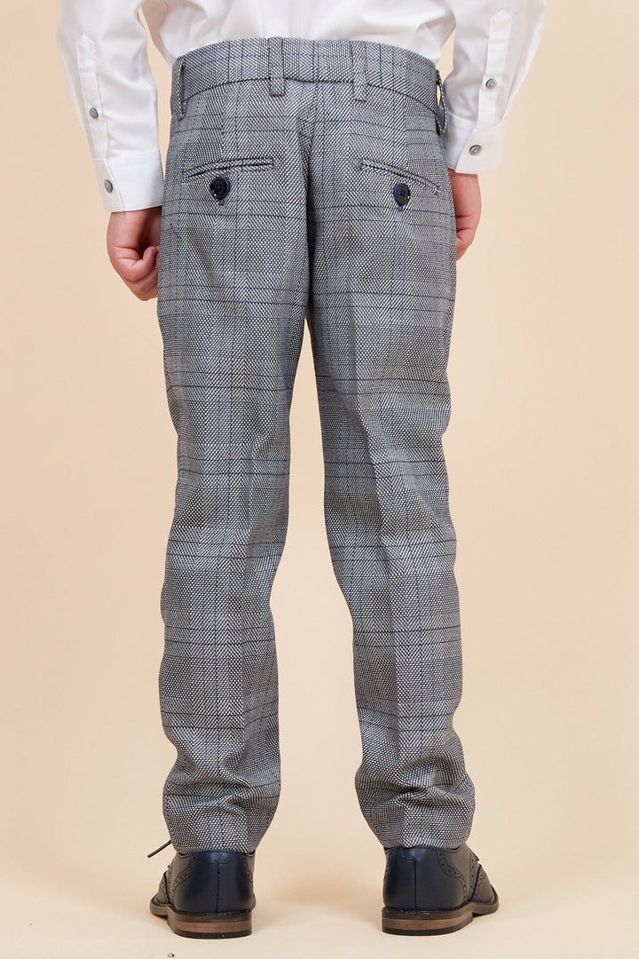 Jerry Children's Grey Check Three Piece Suit