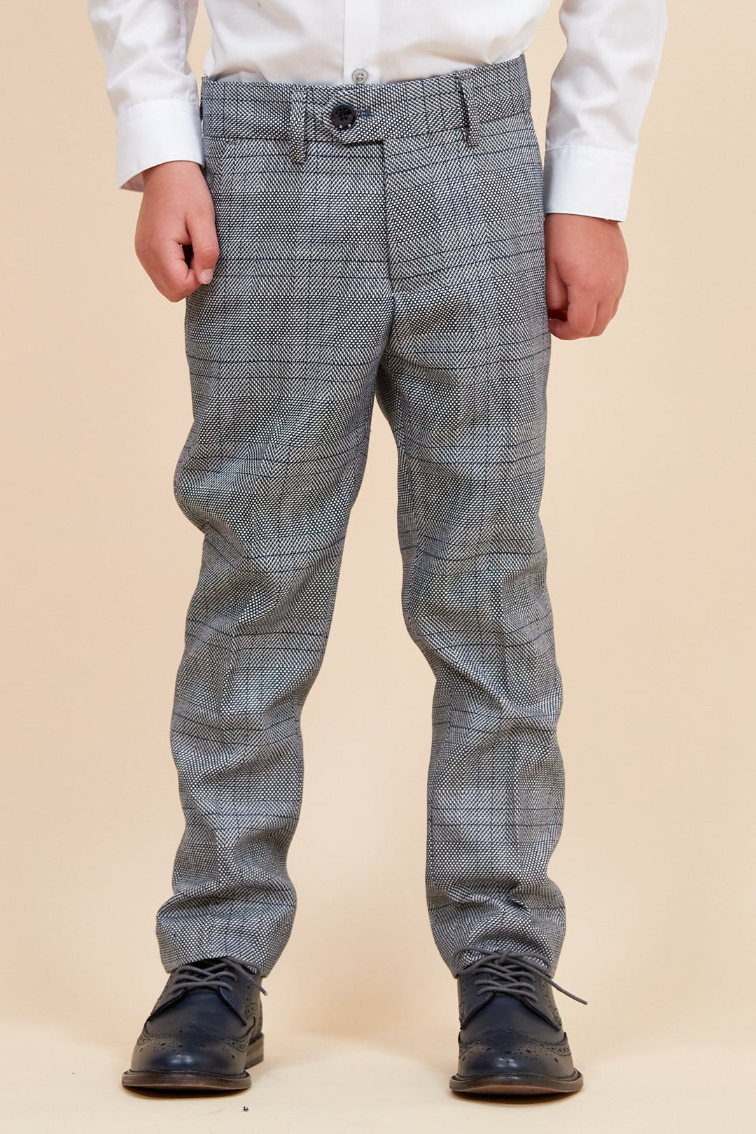 Jerry Children's Grey Check Three Piece Suit