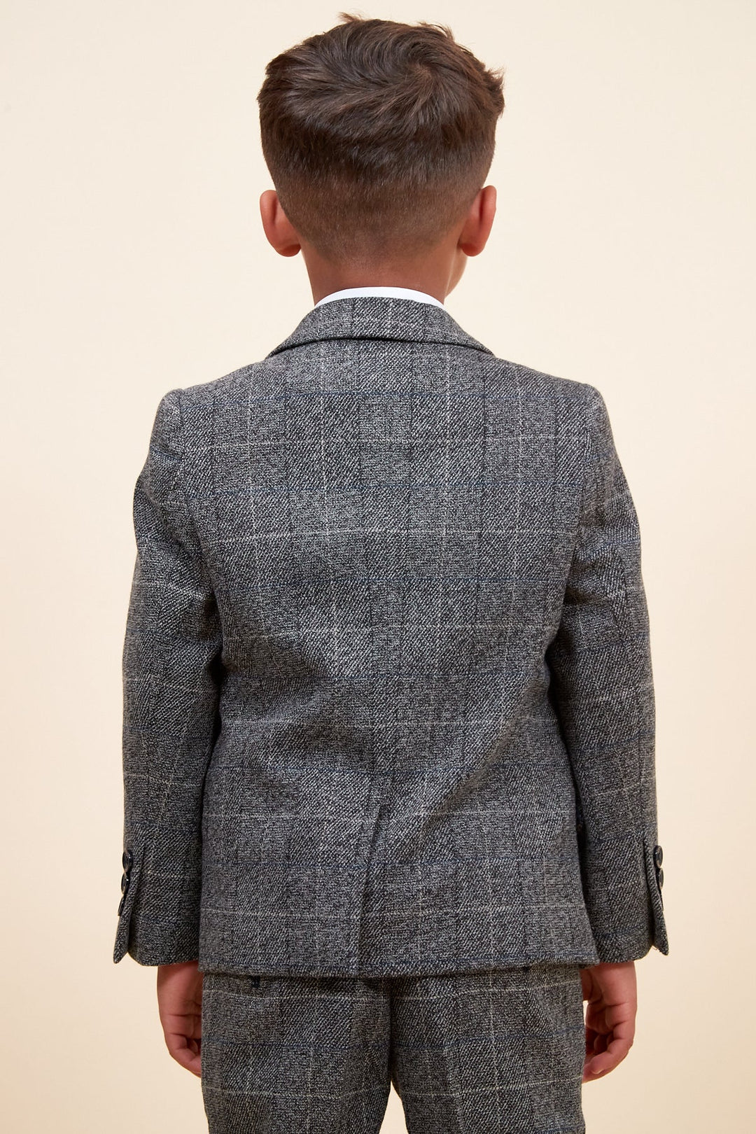 Scott Children's Grey Check Three Piece Suit