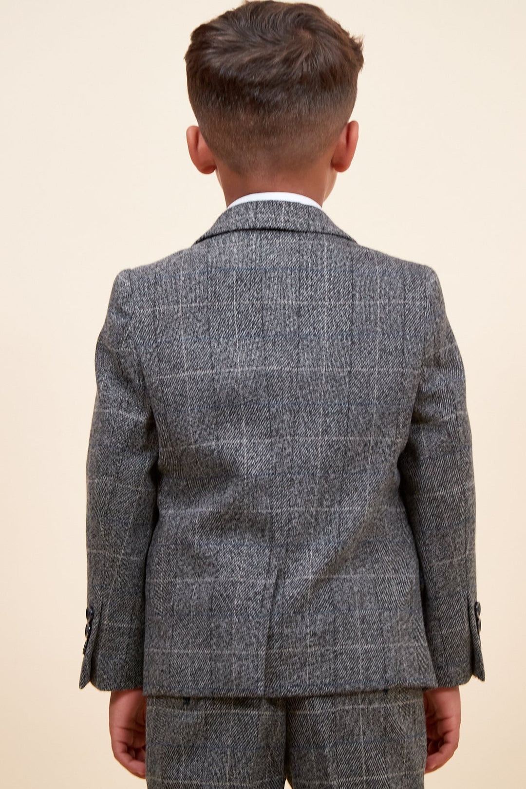 Scott Children's Grey Check Three Piece Suit