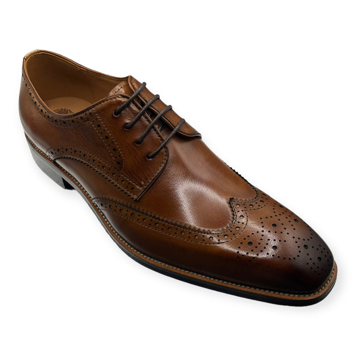 Butler Oxford Brogue Tan Shoe