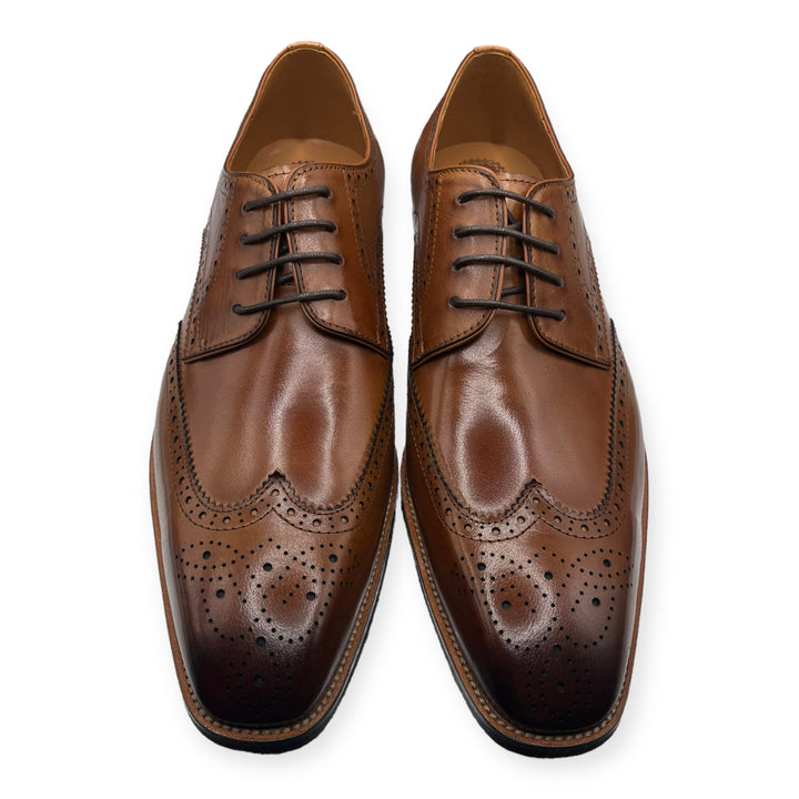 Butler Oxford Brogue Tan Shoe