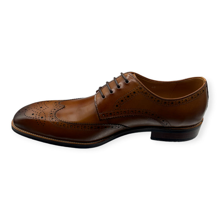 Butler Oxford Brogue Tan Shoe