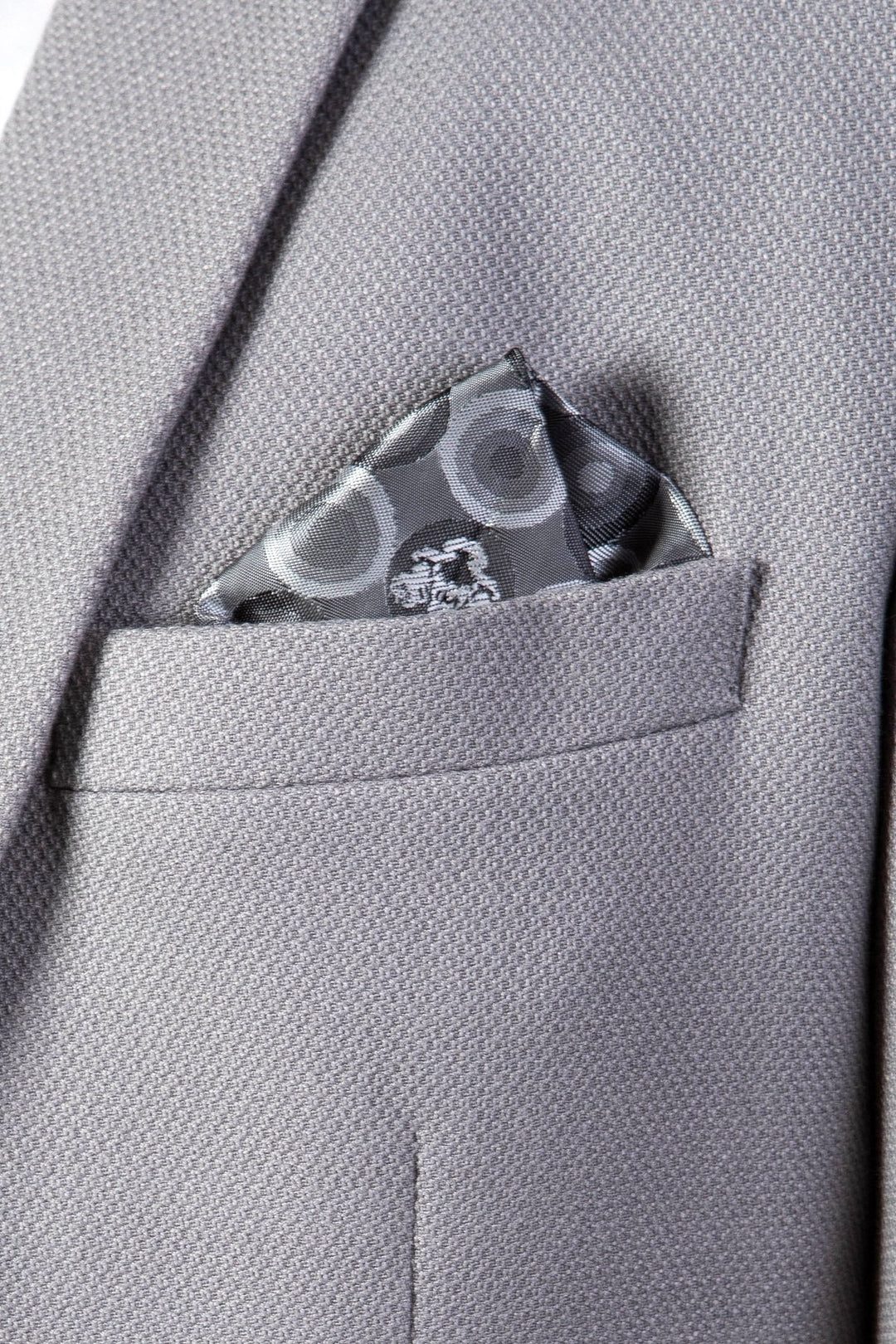 Edwin Silver Grey Notch Lapel Three Piece Suit