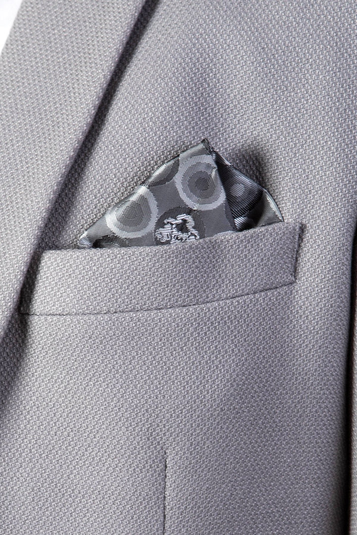 Edwin Silver Grey Notch Lapel Three Piece Suit