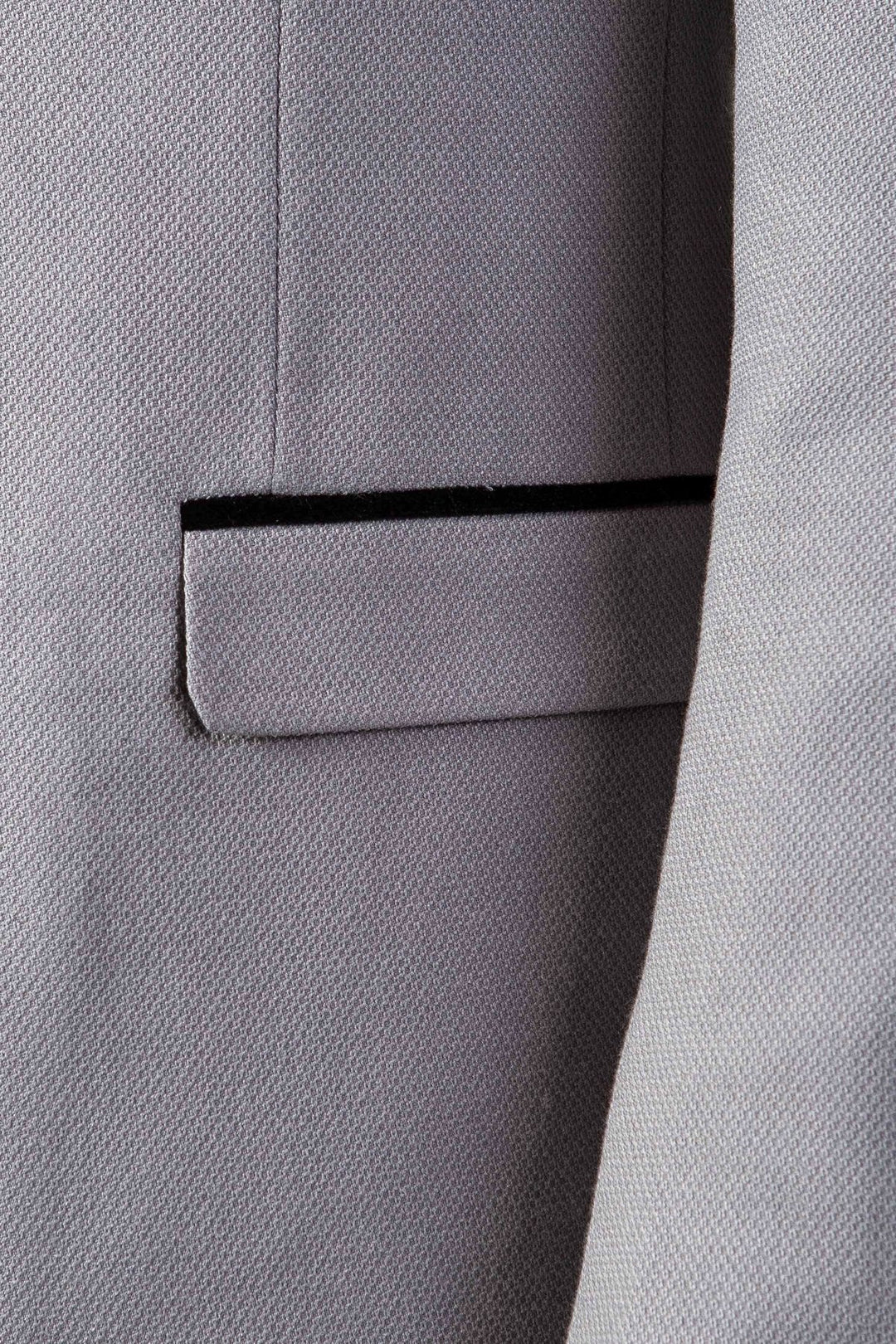 Edwin Silver Grey Notch Lapel Three Piece Suit