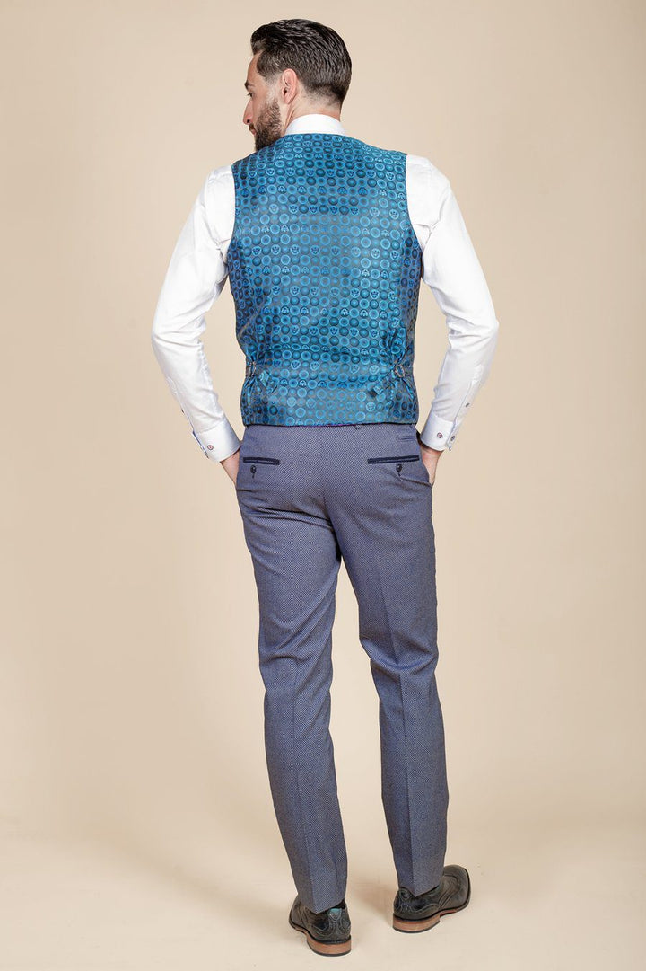 Wilson Navy Birdseye Three Piece Suit