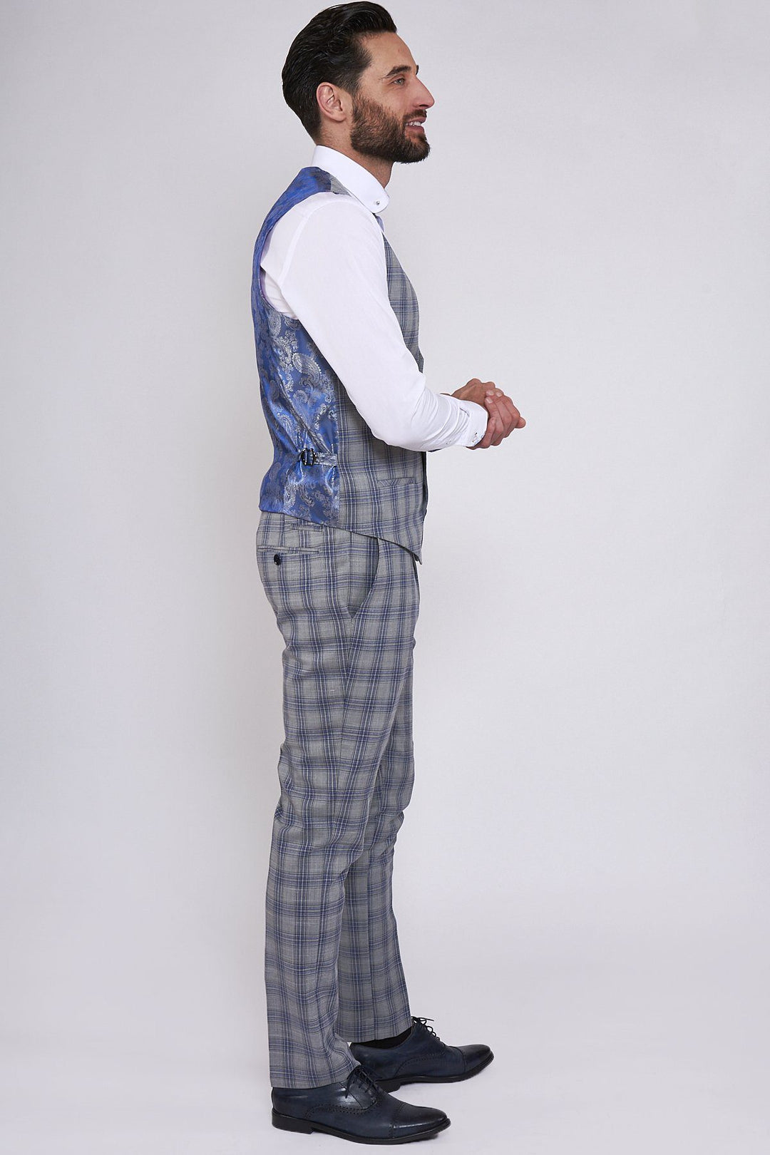 Jack Grey Check Three Piece Suit