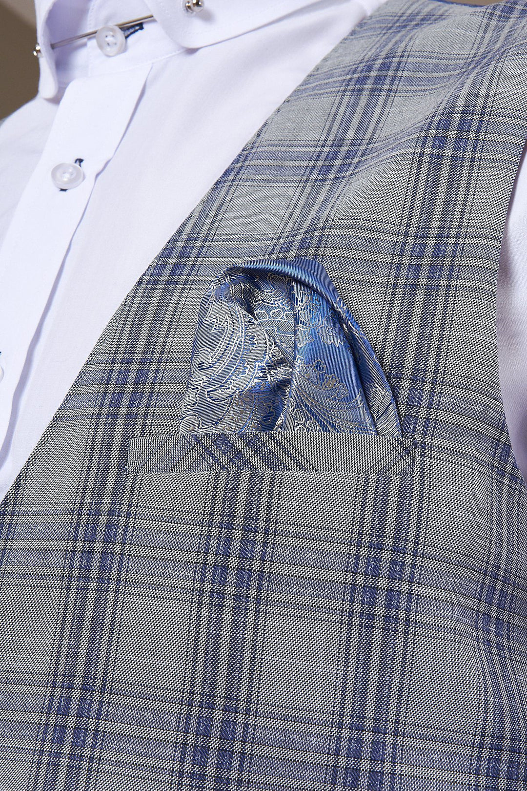 Jack Grey Check Three Piece Suit