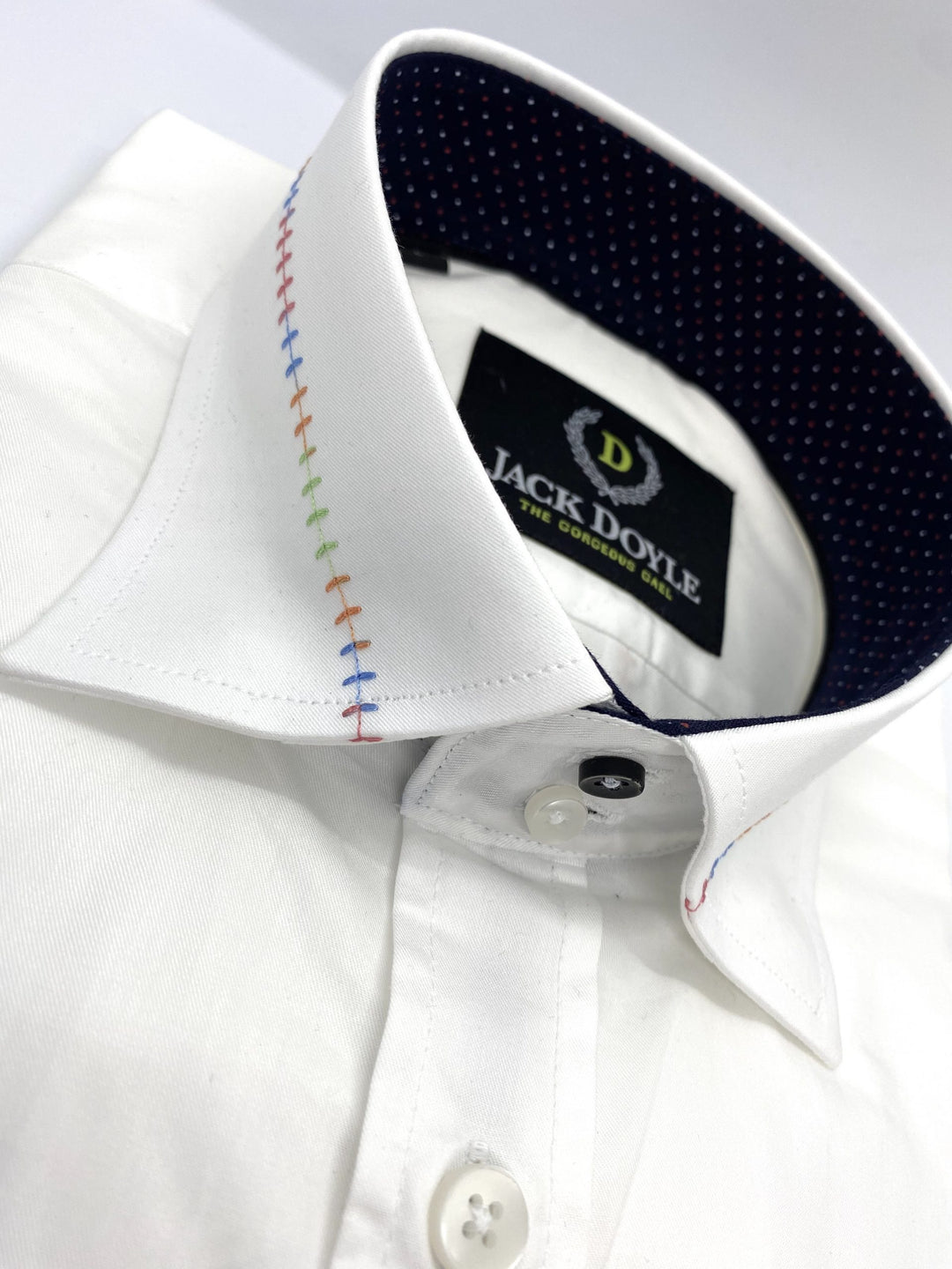 Casual White Shirt With Trim