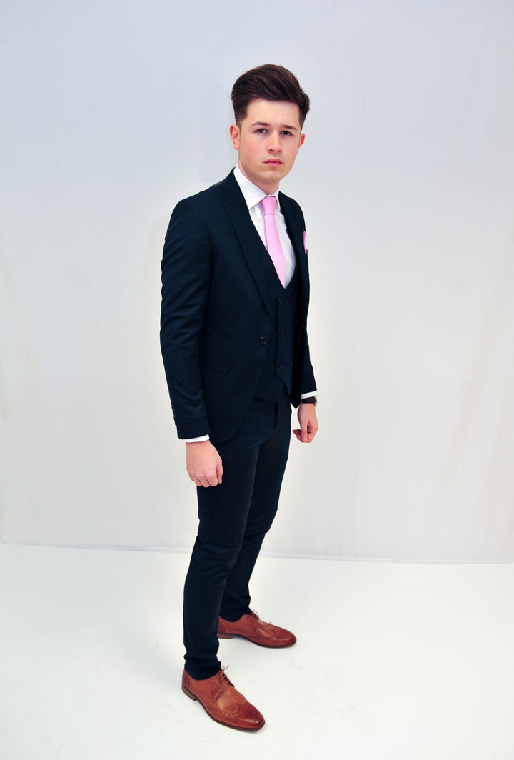 Jack Doyle Navy Suit With Double Breasted Waistcoat