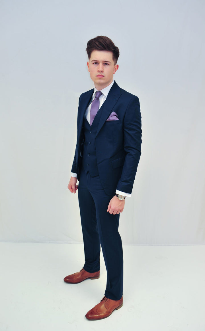 Jack Doyle Royal Blue Suit With Single Breasted Waistcoat