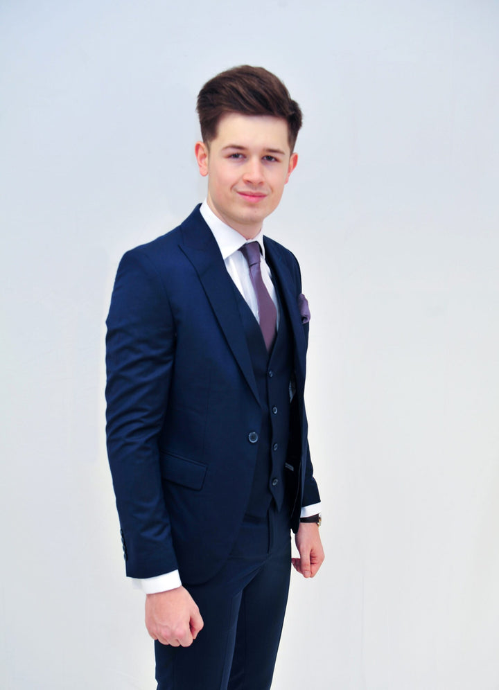 Jack Doyle Royal Blue Suit With Single Breasted Waistcoat