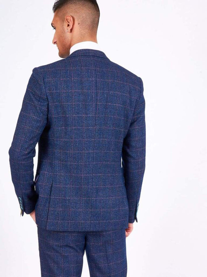 Harry Indigo Tweed Check Blazer