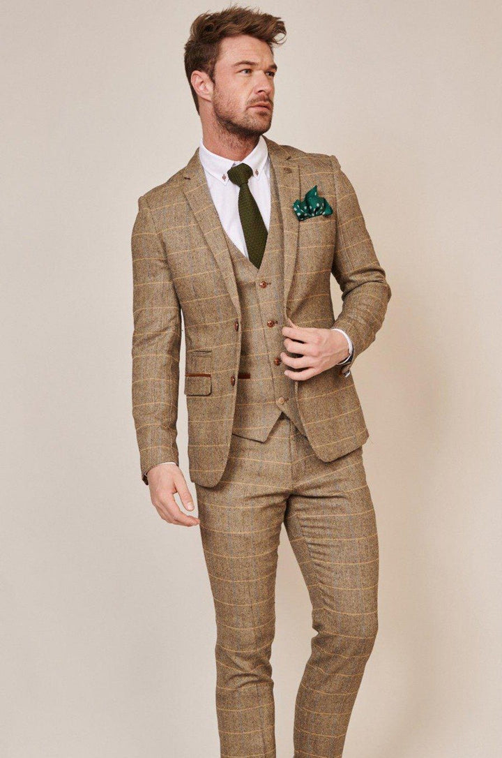 Ted Tan Tweed Check Blazer