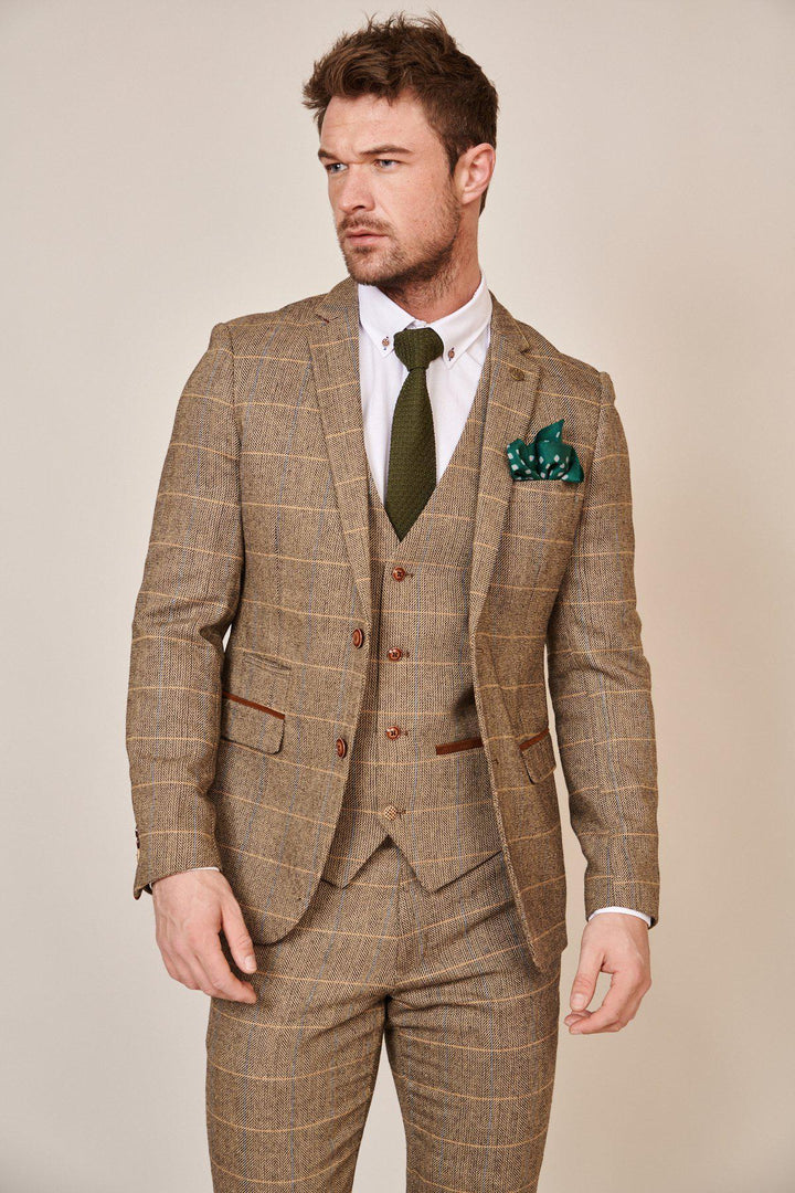 Ted Tan Tweed Check Blazer
