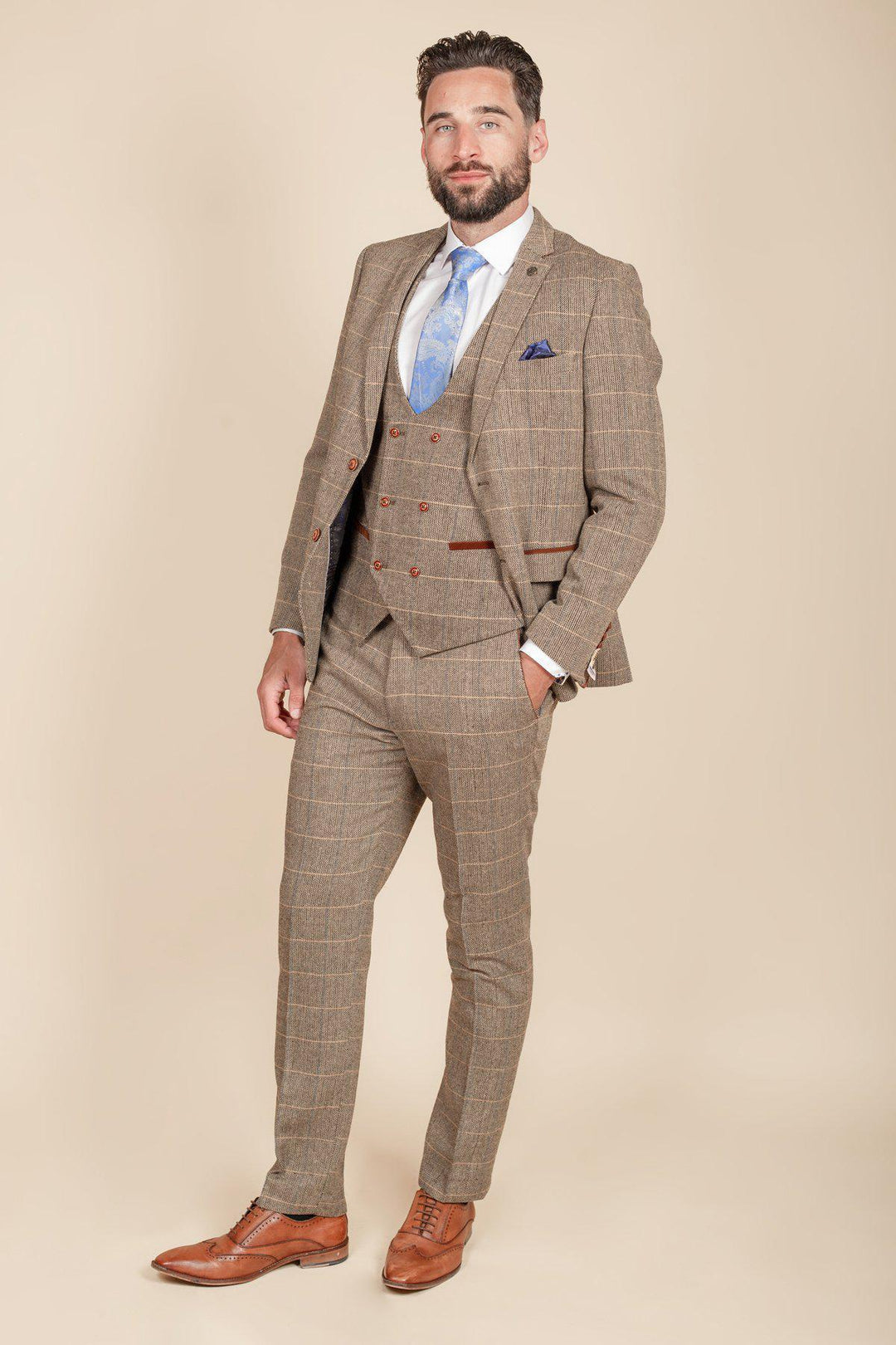 Ted Tan Tweed Check Blazer
