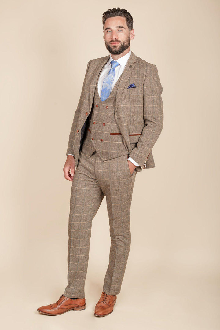 Ted Tan Tweed Check Blazer