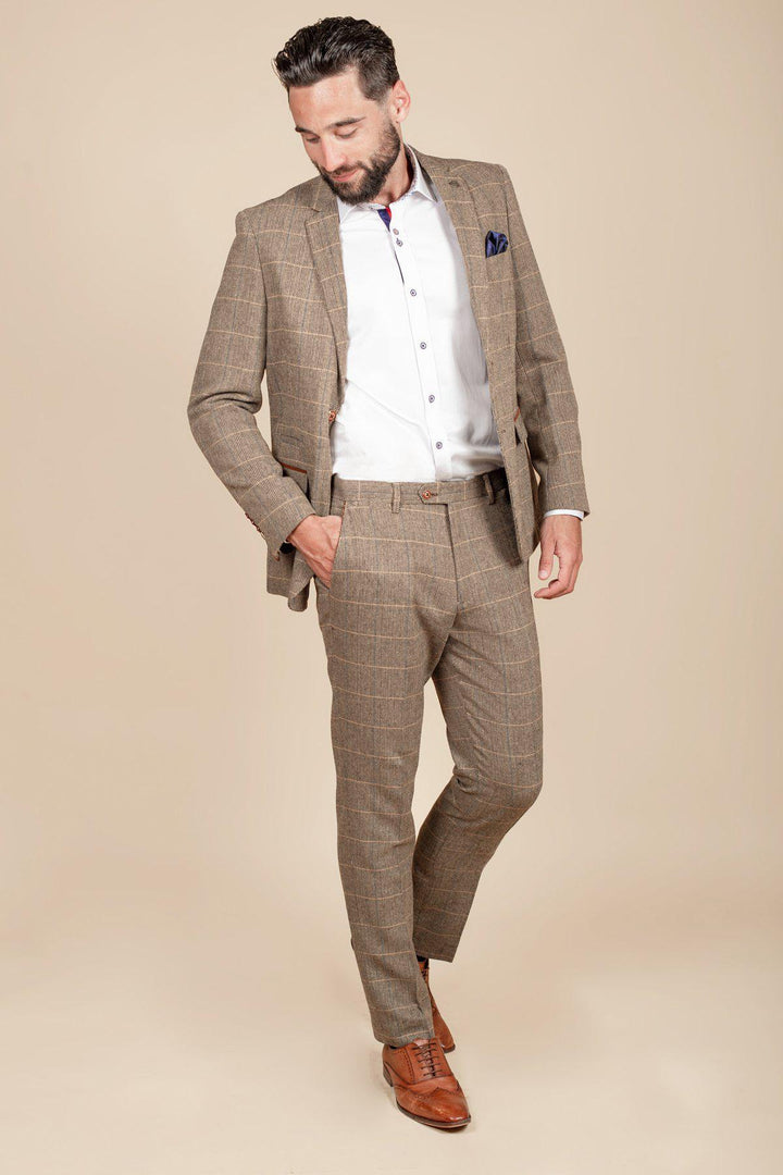 Ted Tan Tweed Check Blazer