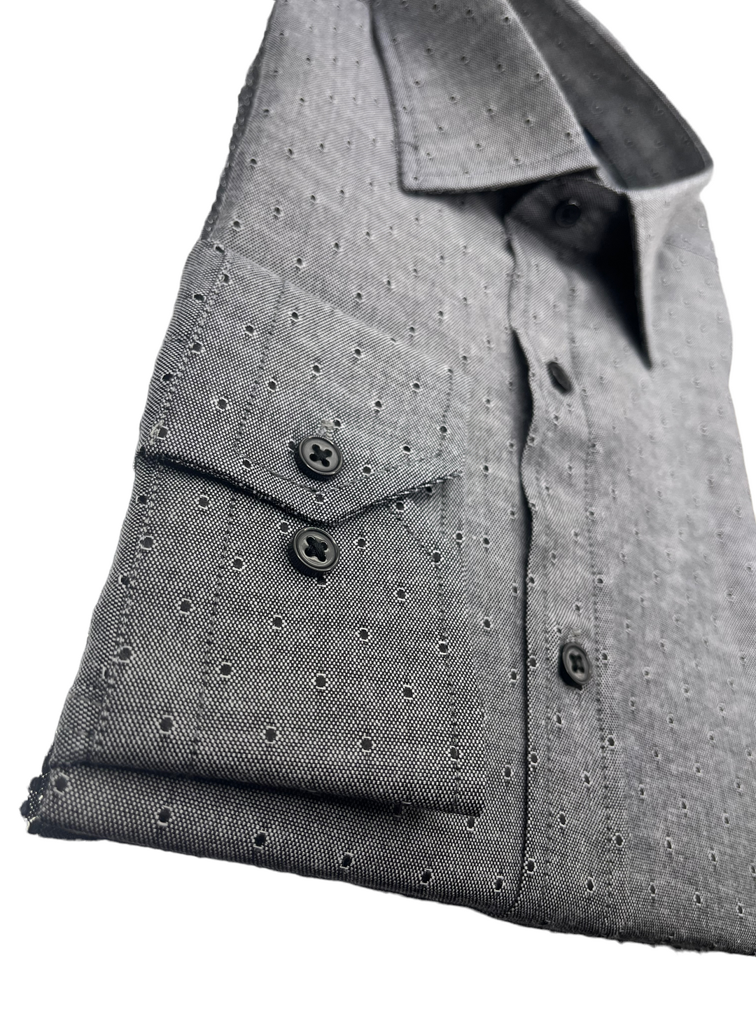 Dark Grey Circle Print Shirt