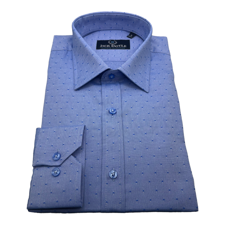 Diamond Print Blue Shirt