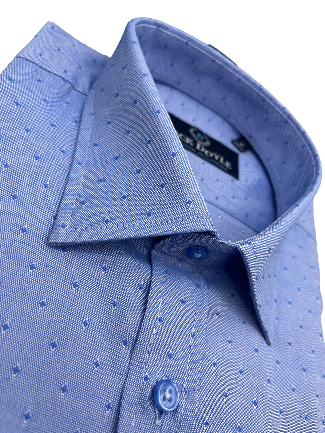 Diamond Print Blue Shirt