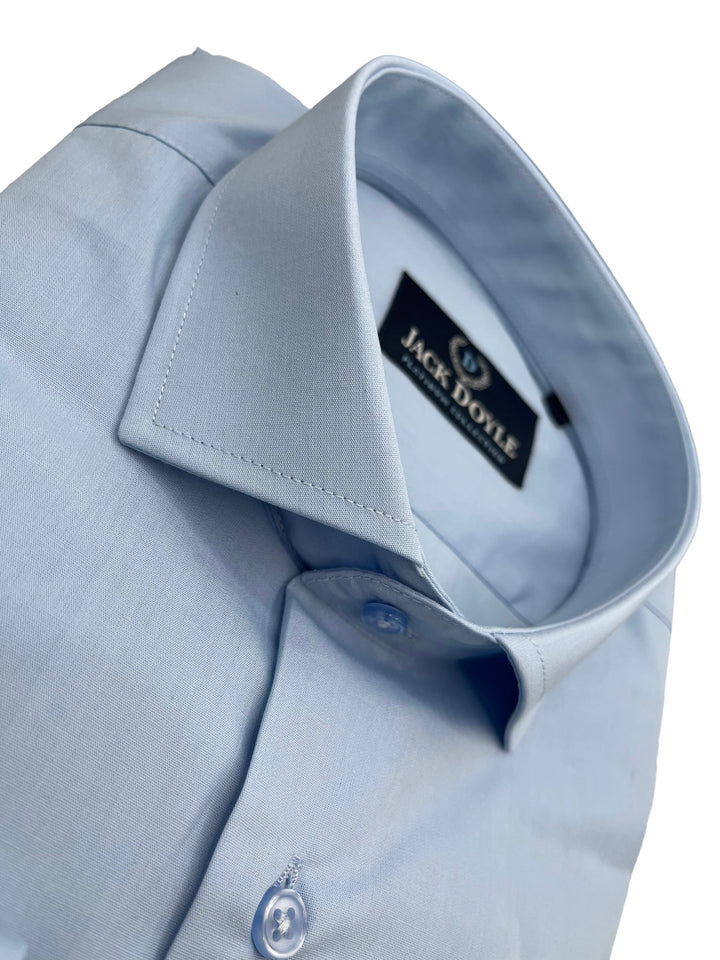 Formal Sky Blue Shirt With French Cuff
