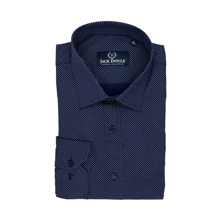 Navy Polka Dot Shirt