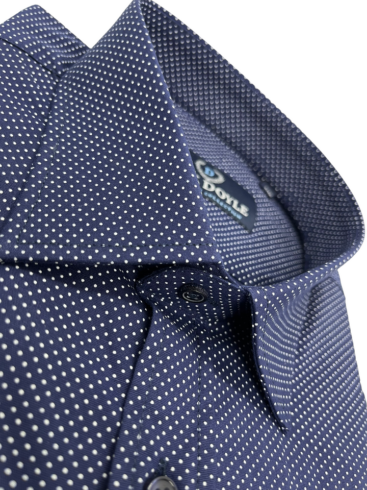Navy Polka Dot Shirt