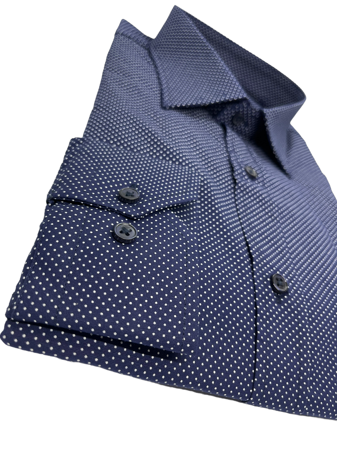 Navy Polka Dot Shirt