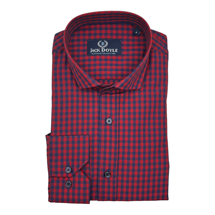 Jack Doyle Navy Red Check Shirt