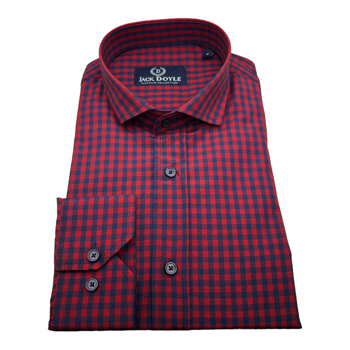 Jack Doyle Navy Red Check Shirt