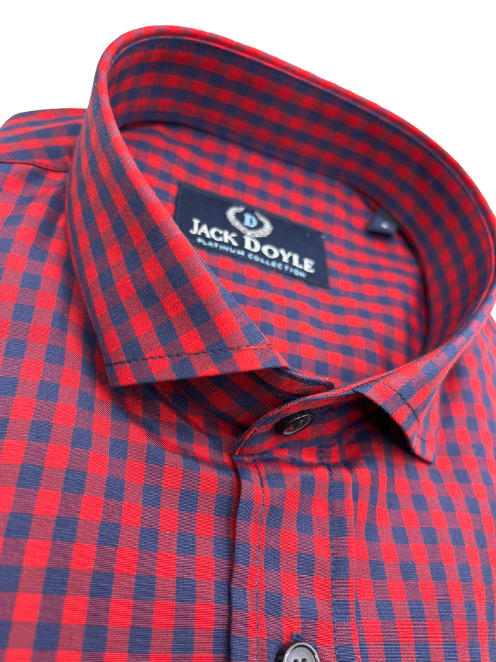 Jack Doyle Navy Red Check Shirt