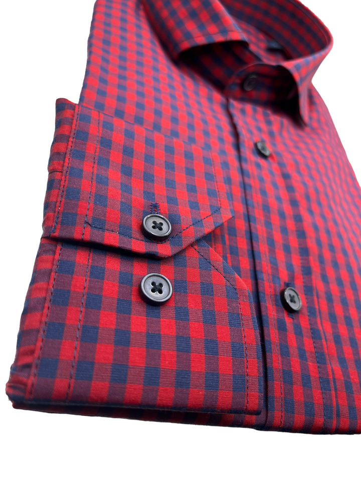 Jack Doyle Navy Red Check Shirt