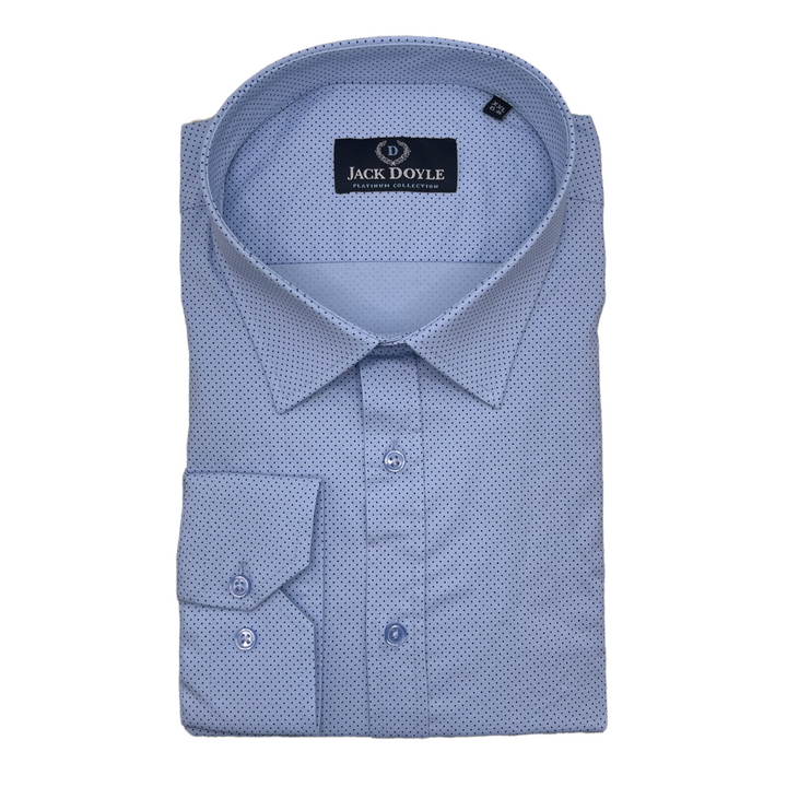 Sky Blue Polka Dot Shirt