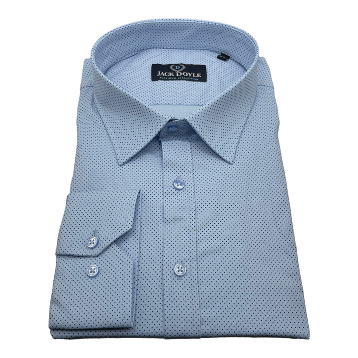 Sky Blue Polka Dot Shirt