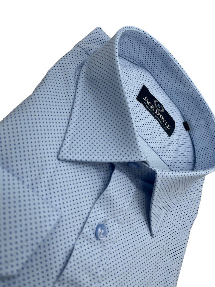 Sky Blue Polka Dot Shirt