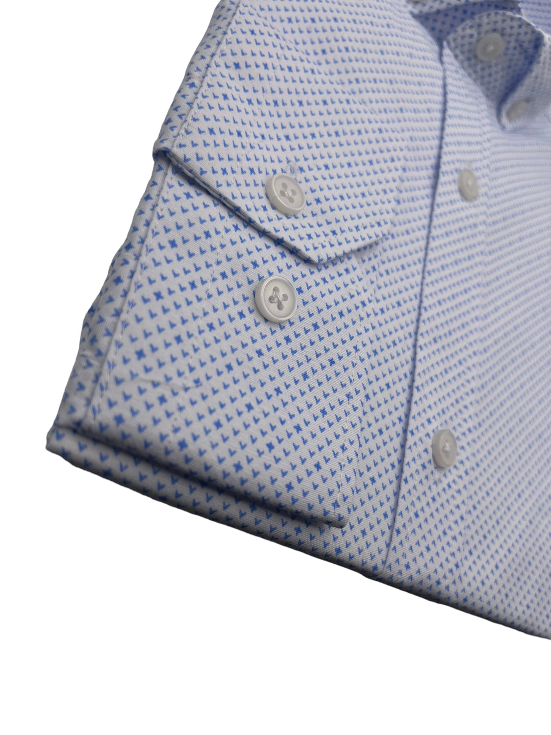 Jack Doyle White Button Down Collar Accent Print Shirt
