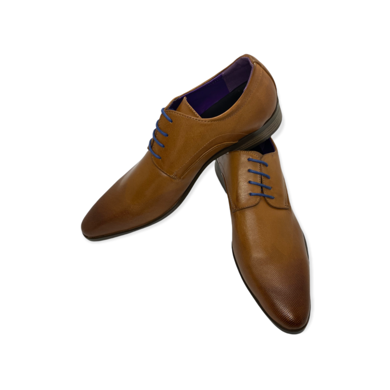MO11 Plain Tan Derby Shoes