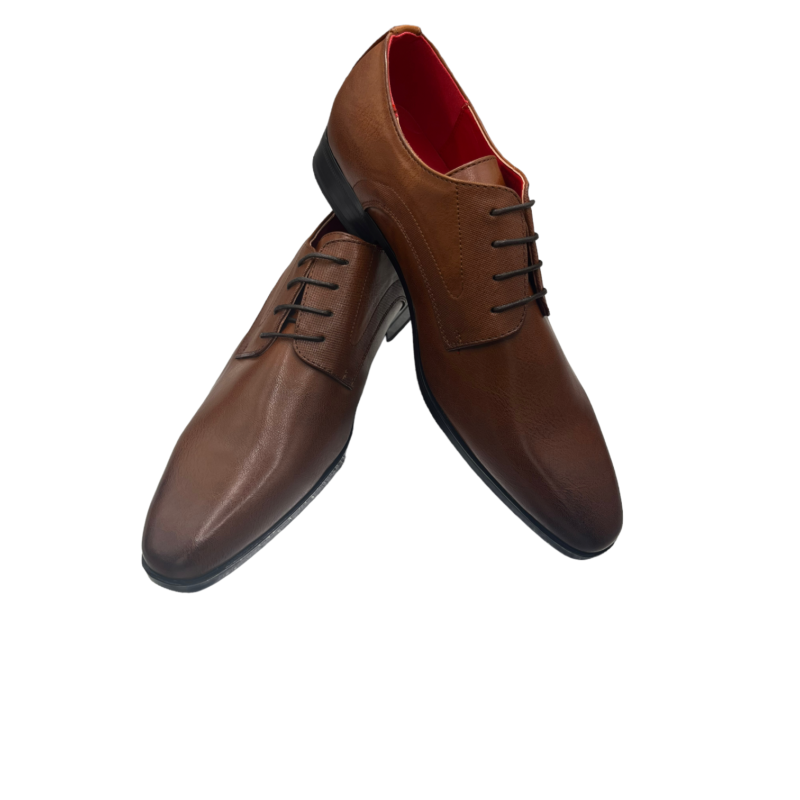 MO61 Plain Brown Derby Shoe