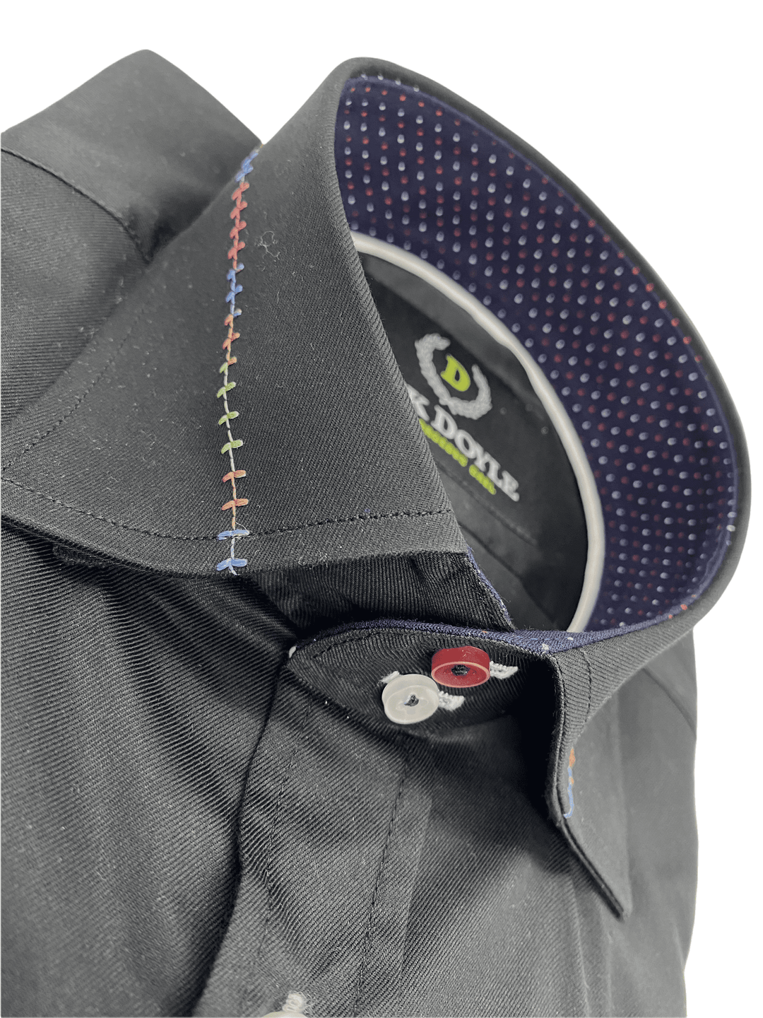 Casual Black Shirt With Trim