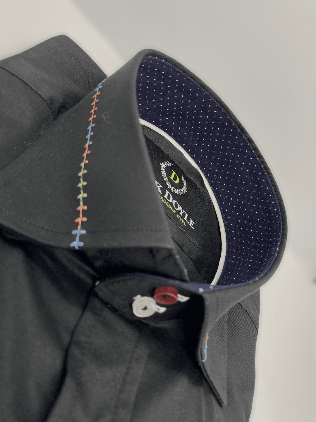 Casual Black Shirt With Trim