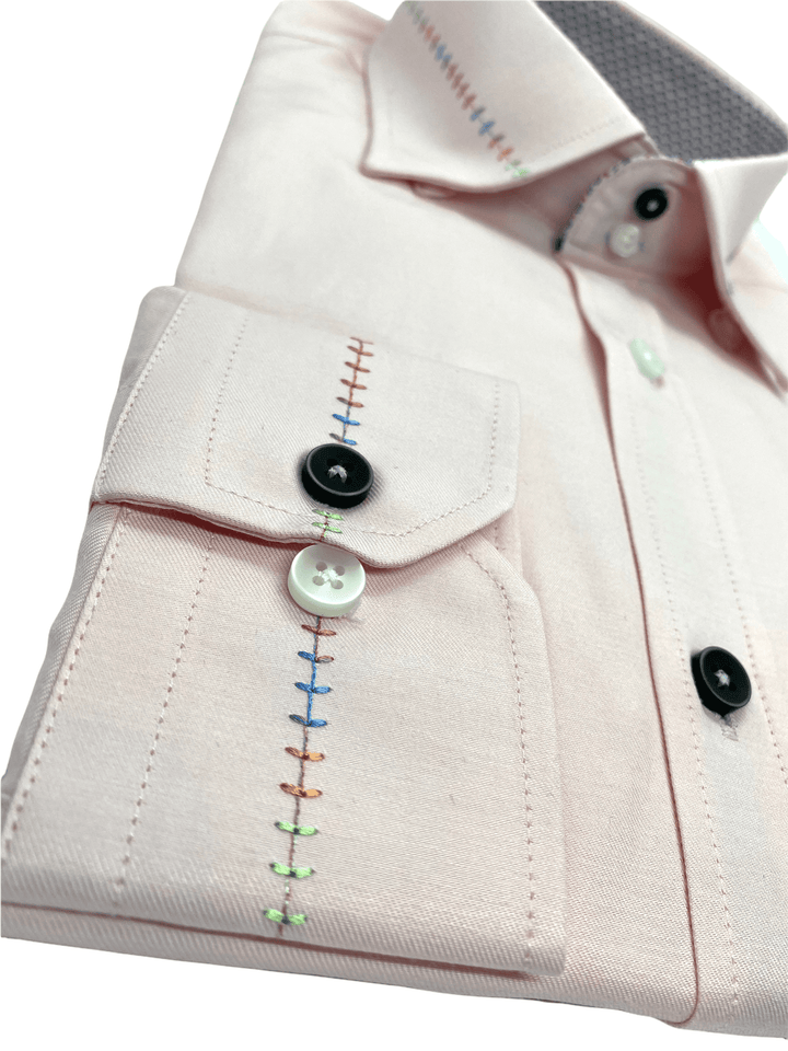 Casual Pink Shirt With Trim
